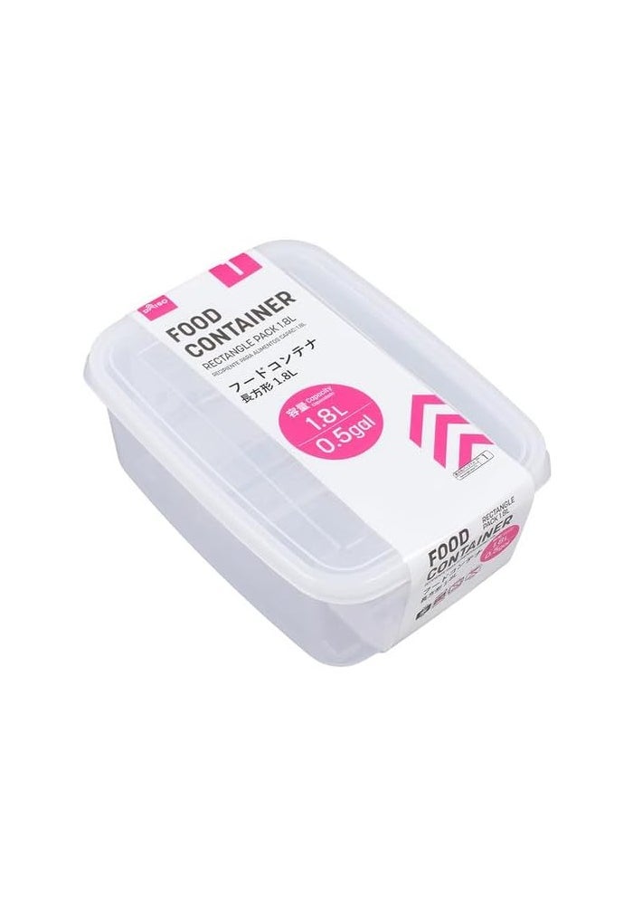 Daiso Rectangle Food Container, 1.8L